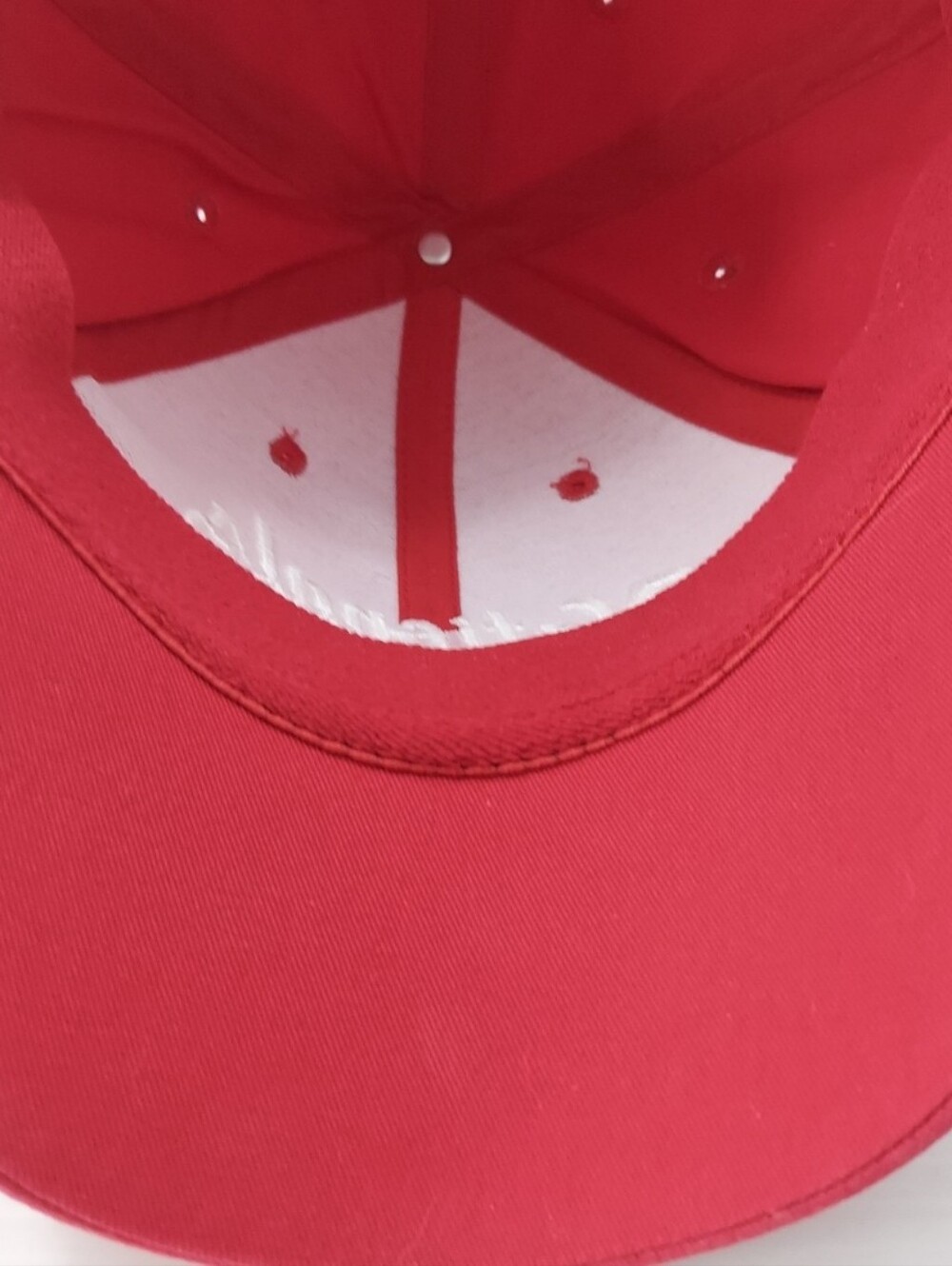 Red "Nationals" Script Baseball Cap - Picture 10 of 13